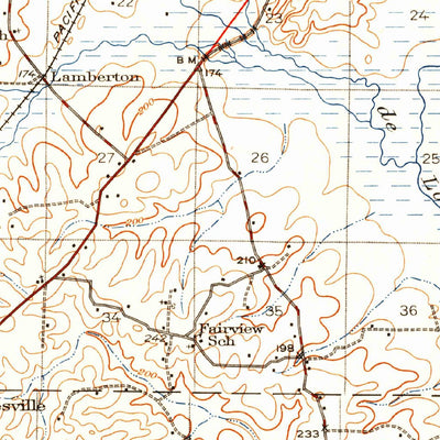 United States Geological Survey El Dorado, AR-LA (1930, 62500-Scale) digital map