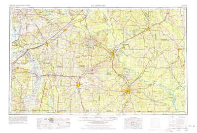 United States Geological Survey El Dorado, AR-LA (1953, 250000-Scale) digital map