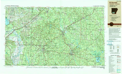 United States Geological Survey El Dorado, AR-LA (1989, 250000-Scale) digital map