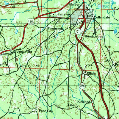 United States Geological Survey El Dorado, AR-LA (1989, 250000-Scale) digital map