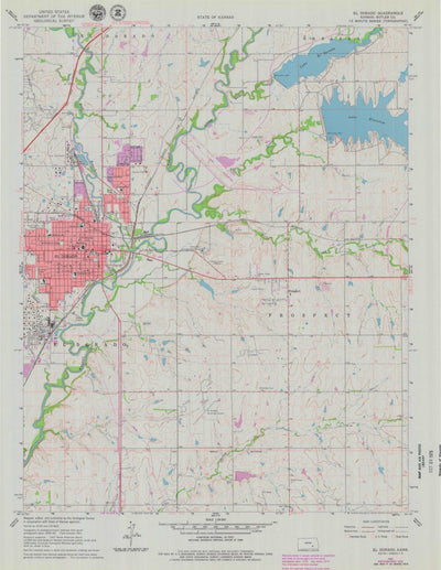 United States Geological Survey El Dorado, KS (1961, 24000-Scale) digital map