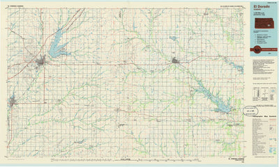 United States Geological Survey El Dorado, KS (1985, 100000-Scale) digital map