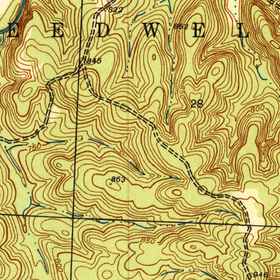 United States Geological Survey El Dorado Springs North, MO (1941, 24000-Scale) digital map