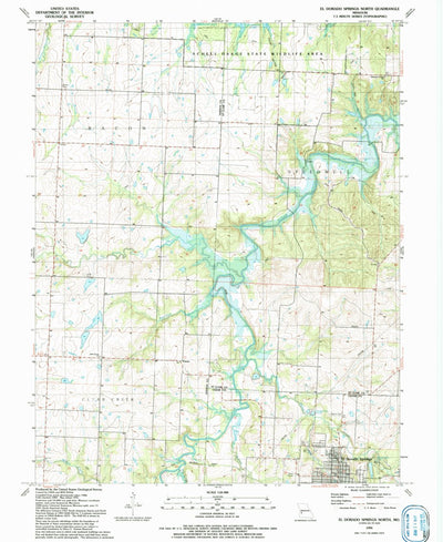 United States Geological Survey El Dorado Springs North, MO (1991, 24000-Scale) digital map