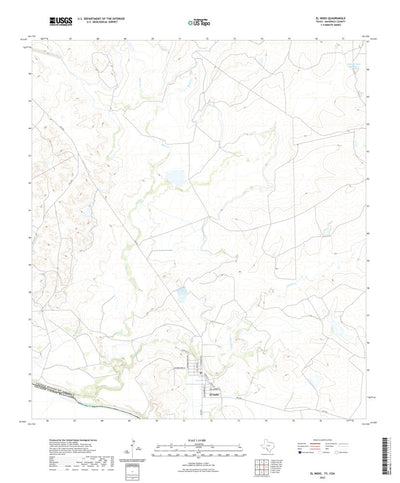 United States Geological Survey El Indio, TX (2022, 24000-Scale) digital map