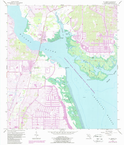 United States Geological Survey El Jobean, FL (1957, 24000-Scale) digital map