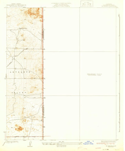 United States Geological Survey El Mirage, CA (1933, 24000-Scale) digital map