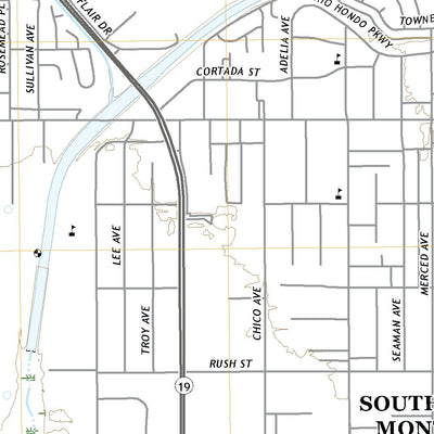United States Geological Survey El Monte, CA (2022, 24000-Scale) digital map