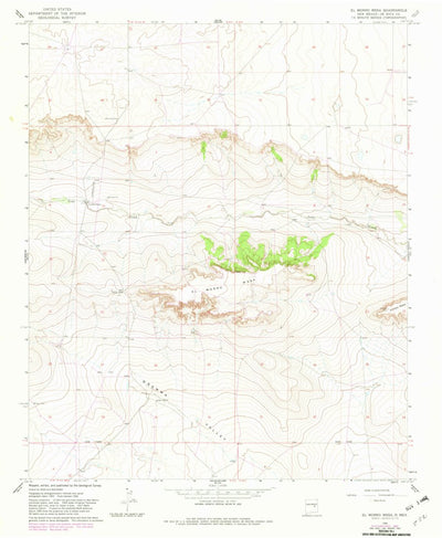 United States Geological Survey El Morro Mesa, NM (1966, 24000-Scale) digital map