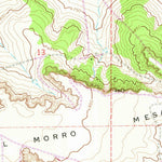 United States Geological Survey El Morro Mesa, NM (1966, 24000-Scale) digital map