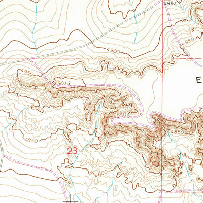 United States Geological Survey El Morro Mesa, NM (1966, 24000-Scale) digital map