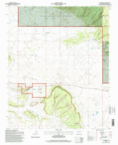 United States Geological Survey El Morro, NM (1995, 24000-Scale) digital map