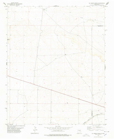 United States Geological Survey El Morro Ranch, NM (1978, 24000-Scale) digital map