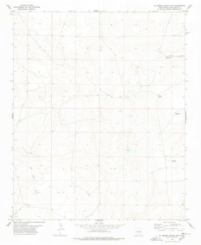 United States Geological Survey El Morro Ranch NW, NM (1978, 24000-Scale) digital map