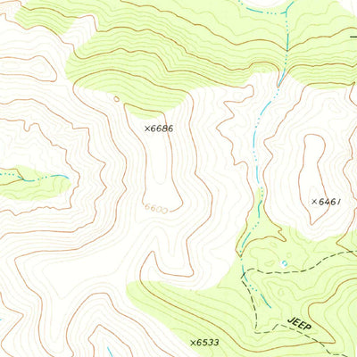 United States Geological Survey El Muerto Peak, TX (1978, 24000-Scale) digital map