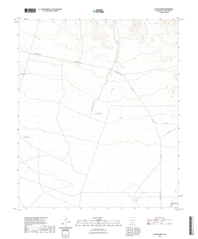 United States Geological Survey El Paso Draw, NM (2023, 24000-Scale) digital map