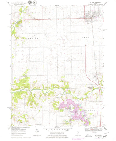 United States Geological Survey El Paso, IL (1970, 24000-Scale) digital map