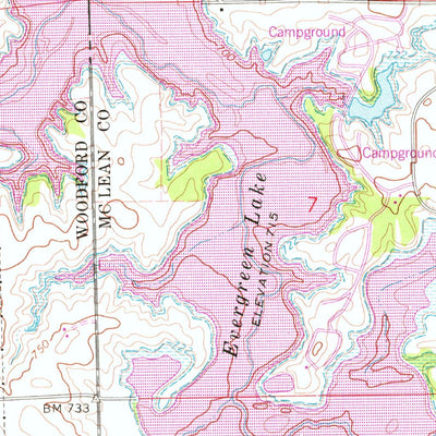 United States Geological Survey El Paso, IL (1970, 24000-Scale) digital map