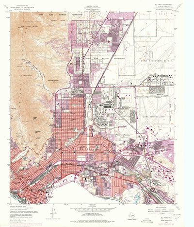 United States Geological Survey El Paso, TX (1955, 24000-Scale) digital map