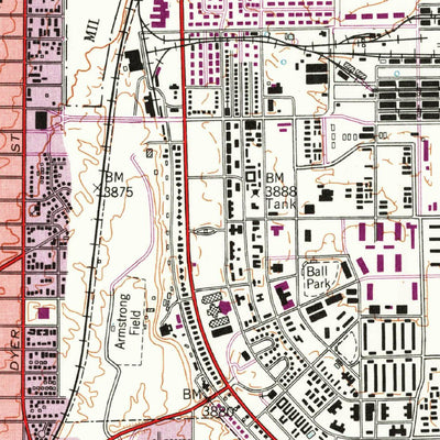 United States Geological Survey El Paso, TX (1955, 24000-Scale) digital map