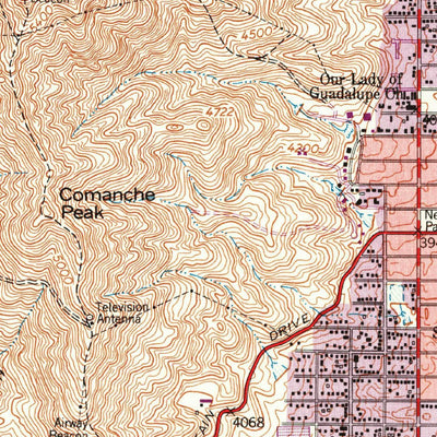 United States Geological Survey El Paso, TX (1955, 24000-Scale) digital map