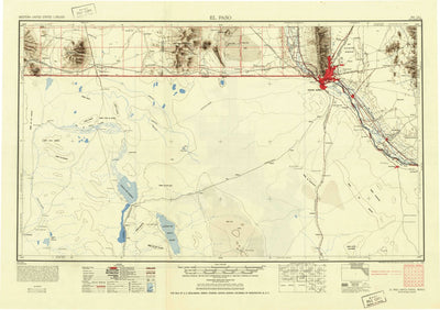United States Geological Survey El Paso, TX-NM (1953, 250000-Scale) digital map
