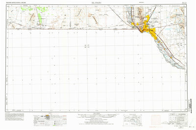 United States Geological Survey El Paso, TX-NM (1959, 250000-Scale) digital map
