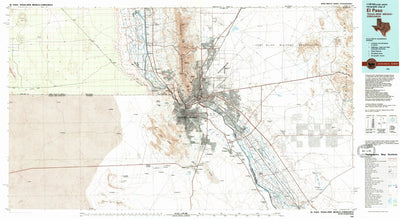 United States Geological Survey El Paso, TX-NM (1983, 100000-Scale) digital map