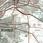 United States Geological Survey El Paso, TX-NM (1983, 100000-Scale) digital map