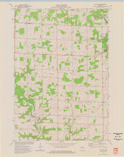 United States Geological Survey El Paso, WI (1974, 24000-Scale) digital map