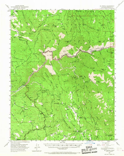 United States Geological Survey El Portal, CA (1947, 62500-Scale) digital map