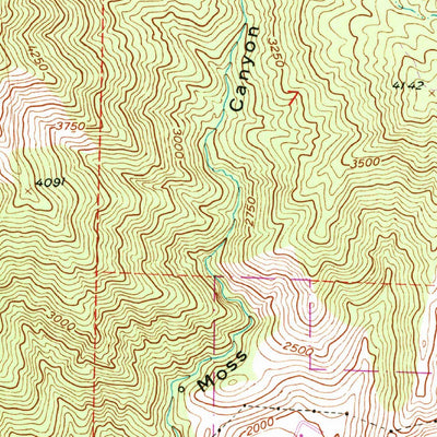 United States Geological Survey El Portal, CA (1992, 24000-Scale) digital map