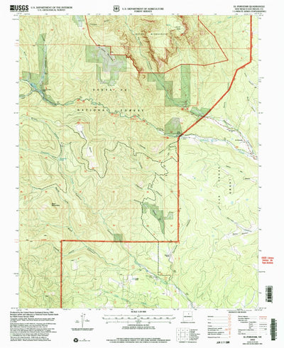 United States Geological Survey El Porvenir, NM (2002, 24000-Scale) digital map