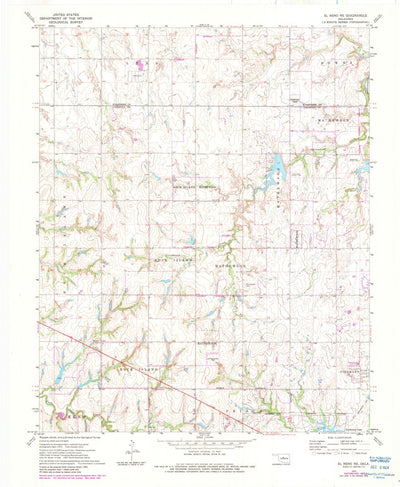 United States Geological Survey El Reno NE, OK (1972, 24000-Scale) digital map