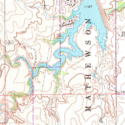 United States Geological Survey El Reno NE, OK (1972, 24000-Scale) digital map