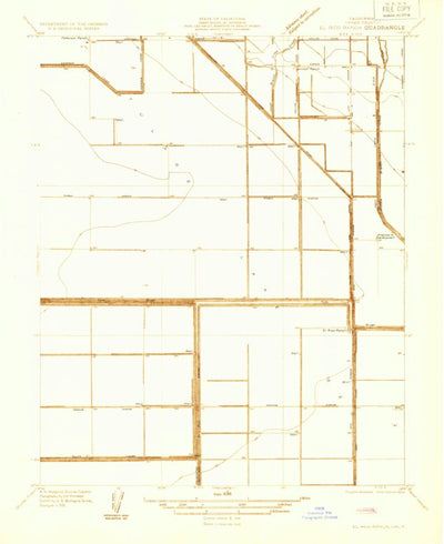 United States Geological Survey El Rico Ranch, CA (1932, 31680-Scale) digital map