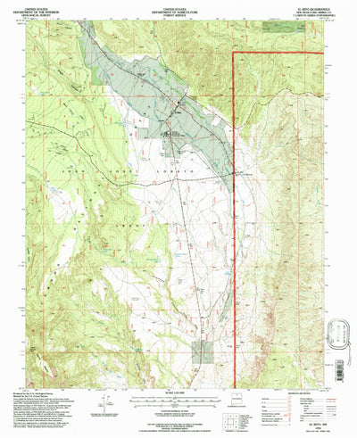 United States Geological Survey El Rito, NM (1995, 24000-Scale) digital map