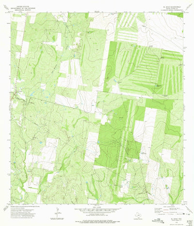 United States Geological Survey El Sauz, TX (1972, 24000-Scale) digital map