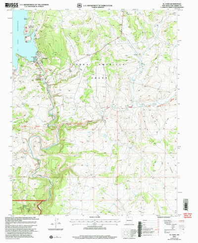 United States Geological Survey El Vado, NM (2002, 24000-Scale) digital map