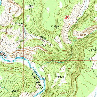 United States Geological Survey El Vado, NM (2002, 24000-Scale) digital map