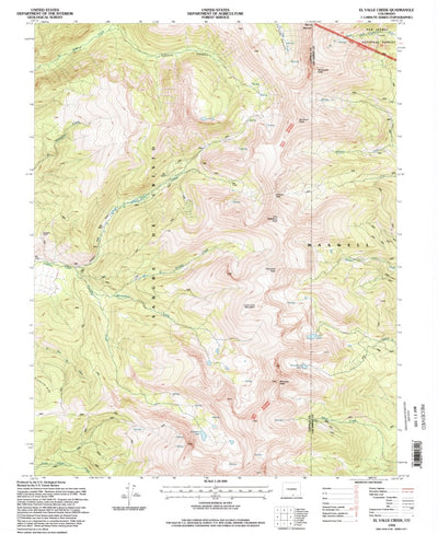 United States Geological Survey El Valle Creek, CO (1994, 24000-Scale) digital map