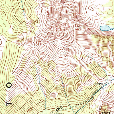 United States Geological Survey El Valle Creek, CO (1994, 24000-Scale) digital map