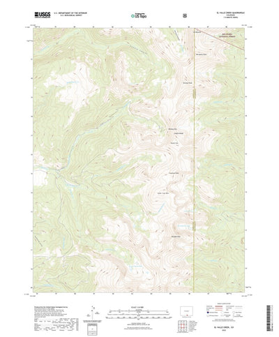 United States Geological Survey El Valle Creek, CO (2022, 24000-Scale) digital map