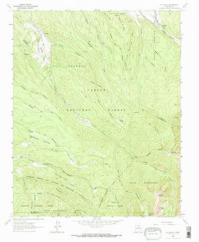 United States Geological Survey El Valle, NM (1964, 24000-Scale) digital map