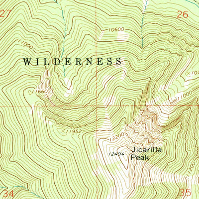 United States Geological Survey El Valle, NM (1964, 24000-Scale) digital map