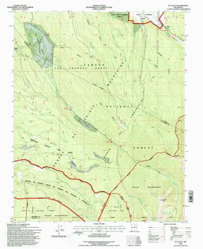 United States Geological Survey El Valle, NM (1995, 24000-Scale) digital map