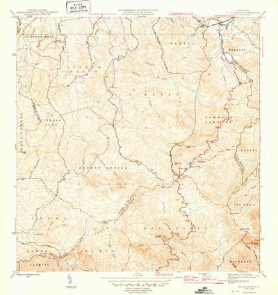 United States Geological Survey El Yunque, PR (1946, 30000-Scale) digital map