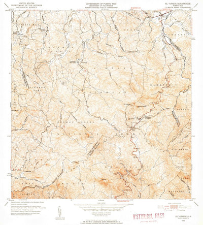 United States Geological Survey El Yunque, PR (1952, 30000-Scale) digital map