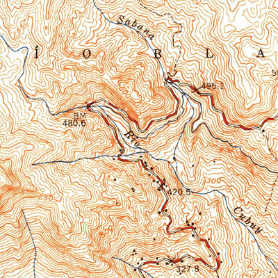 United States Geological Survey El Yunque, PR (1952, 30000-Scale) digital map
