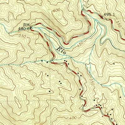 United States Geological Survey El Yunque, PR (1967, 20000-Scale) digital map